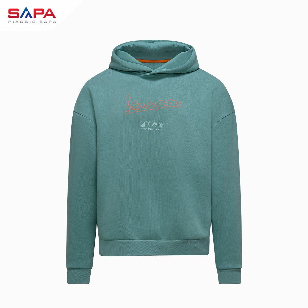 Dec-Áo khoác hoodie Vespa màu xanh