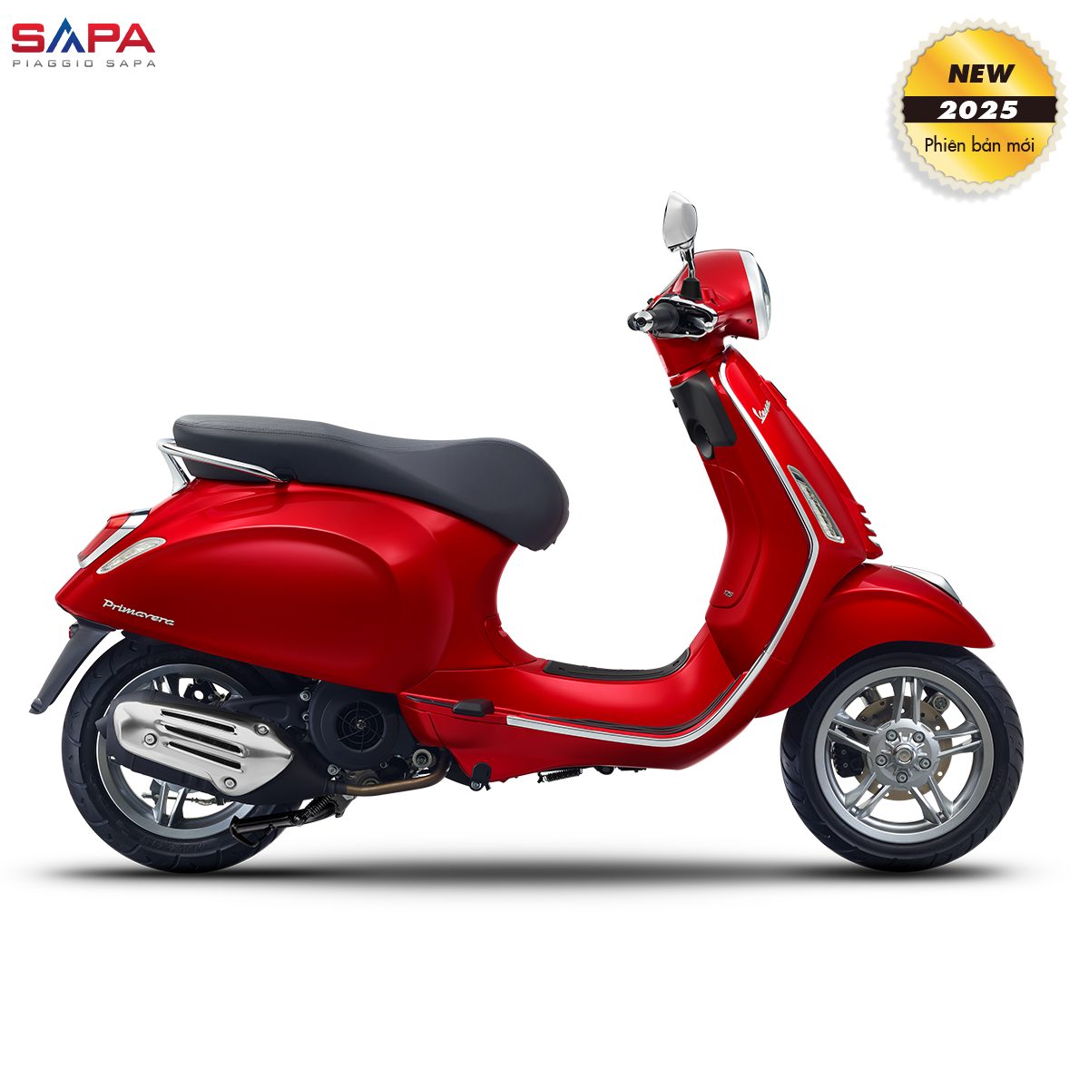 VESPA PRIMAVERA125 ABS LED 2025 ĐỎ ĐÀO.