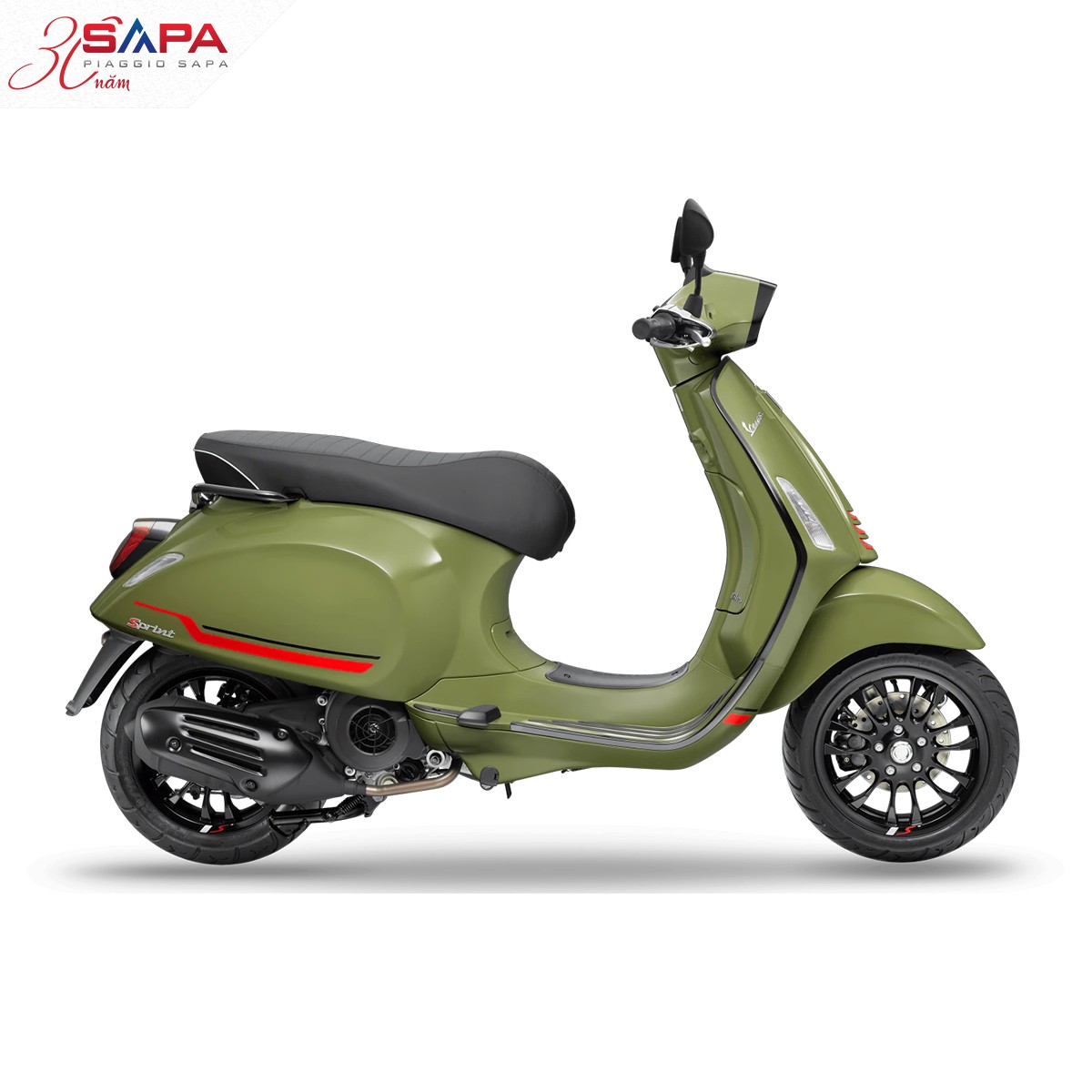 VESPA SPRINT 125 ABS SPORT LED XANH LÁ.