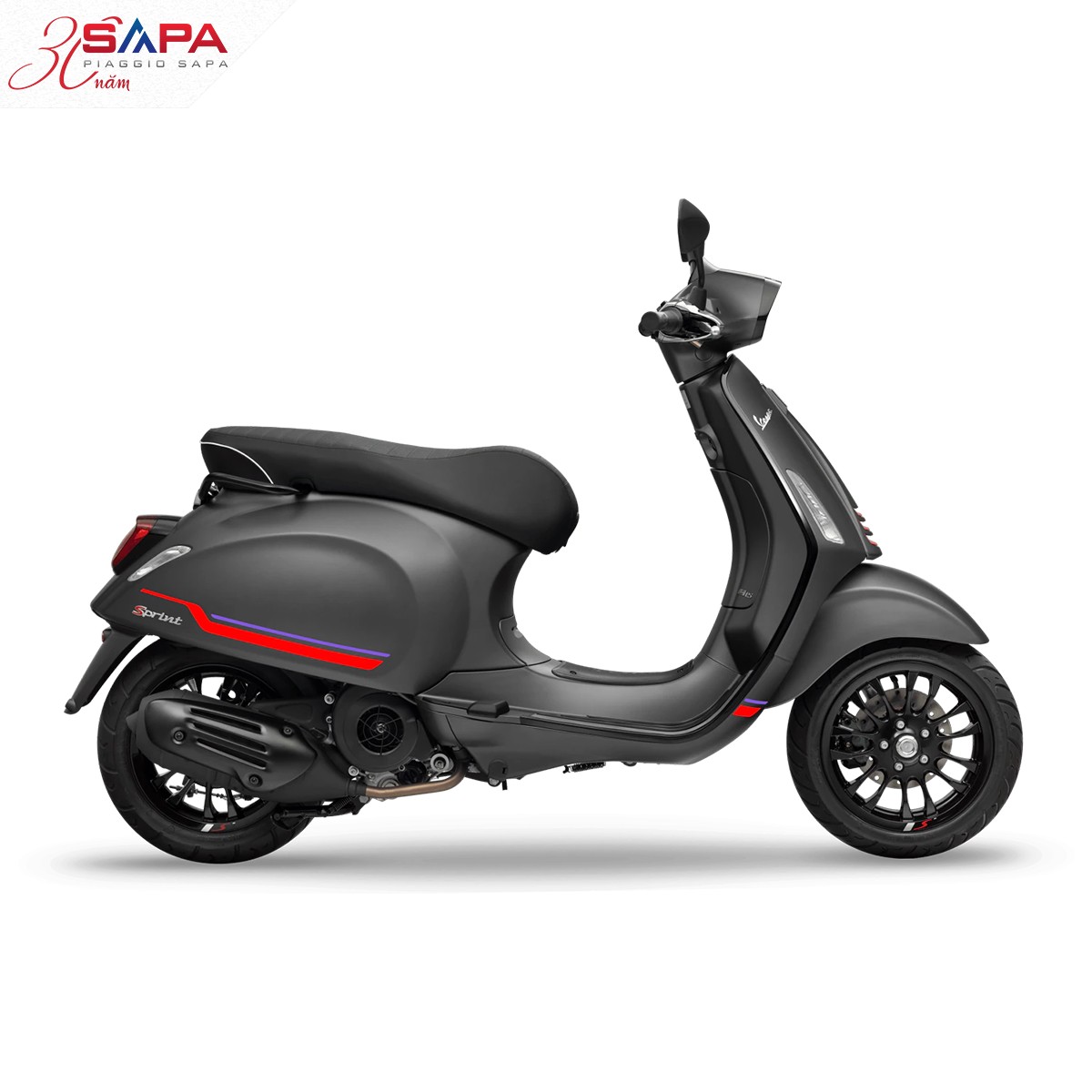 VESPA SPRINT 150 ABS SPORT LED XÁM TITANIO.